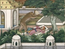 L’Ours et l’Amateur des jardins, Imam Bakhsh Lahori © Ville de Château-Thierry – Musée Jean de La Fontaine