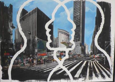 Greatnesses, 2012 Acrylique et technique mixte sur toile, 176 x 130 cm Greatnesses, 2012 Acrylique et technique mixte sur toile, 176 x 130 cm