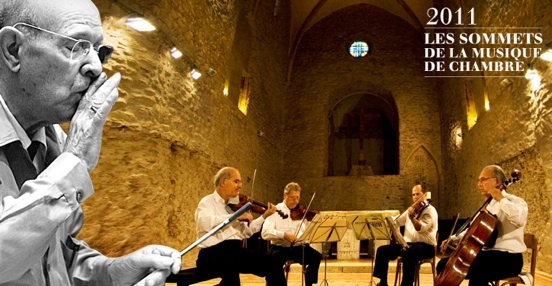 Pablo Casals et le Fine Arts Quartet, photo-montage © DR