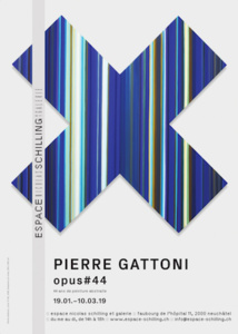 Neuchatel (Ch), exposition Pierre Gattoni à l'Espace Nicolas Schilling et Galerie du 19.1 au 10.3.19
