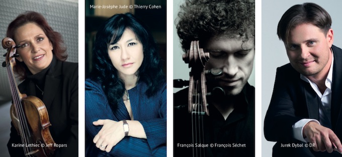 Karine Lethiec, Marie-Josèphe Jude, François Salque, Jurek Dybal © DR Karine Lethiec, Marie-Josèphe Jude, François Salque, Jurek Dybal © DR