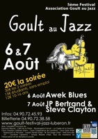 5è Festival « Goult au Jazz » les samedi 6 et dimanche 7 août 2011, à Goult (Vaucluse)