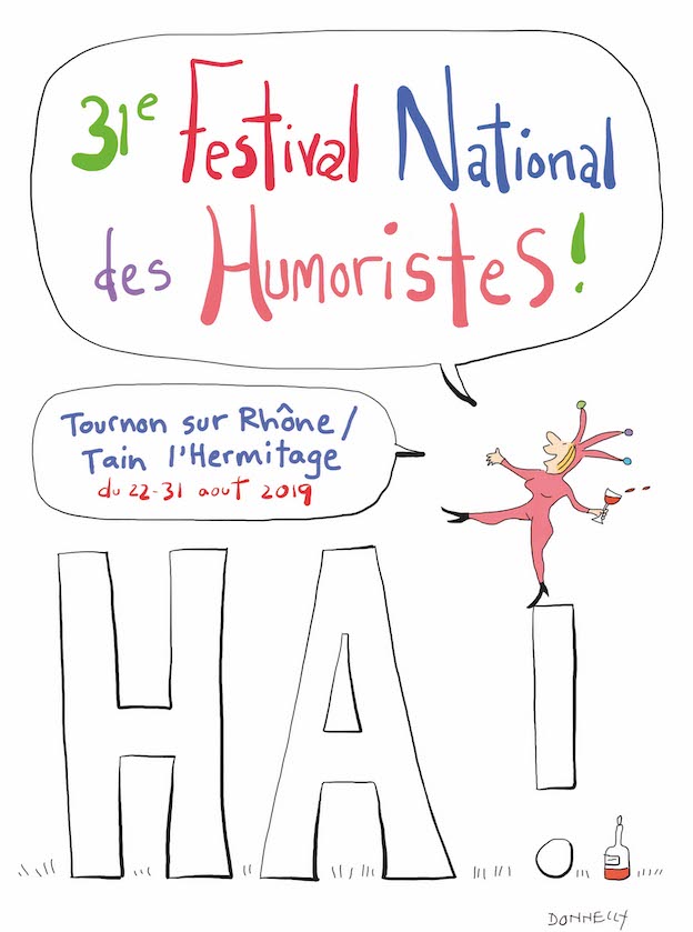 La dessinatrice américaine Liza Donnelly signe l’affiche 2019 du Festival national des Humoristes de Tournon-sur-Rhône / Tain-l’Hermitage