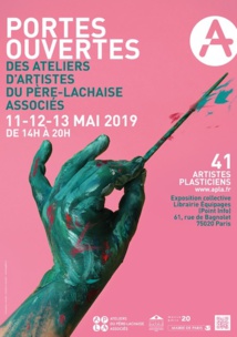 Paris. Portes ouvertes des Ateliers du Père Lachaise Associés du 11 au 13 mai 2019 Paris. Portes ouvertes des Ateliers du Père Lachaise Associés du 11 au 13 mai 2019
