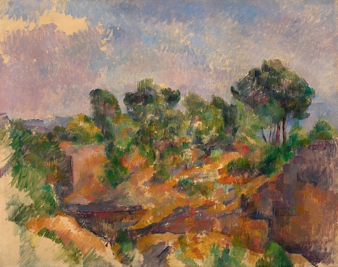 Paul Cézanne, Bibémus, vers 1894-95, Solomon R. Guggenheim Museum, New York, Thannhauser Collection, don Justin K. Thannhauser Paul Cézanne, Bibémus, vers 1894-95, Solomon R. Guggenheim Museum, New York, Thannhauser Collection, don Justin K. Thannhauser