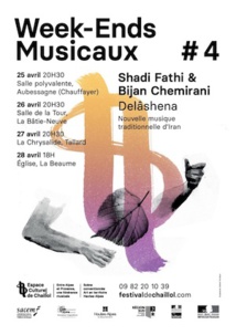 Week-Ends musicaux #4 - Delâshena en Pays Gapençais du 25 au 28 avril 2019 Week-Ends musicaux #4 - Delâshena en Pays Gapençais du 25 au 28 avril 2019