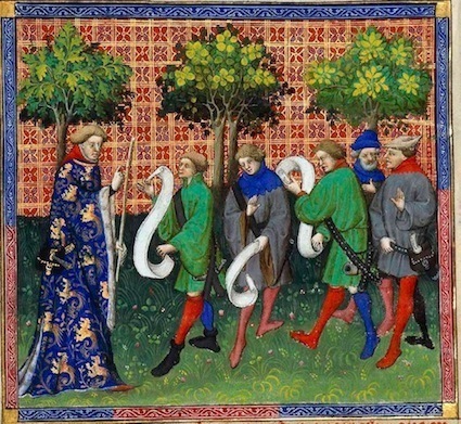 Gaston Fébus, Livre de chasse - folio 51 V° - détail © BnF Gaston Fébus, Livre de chasse - folio 51 V° - détail © BnF