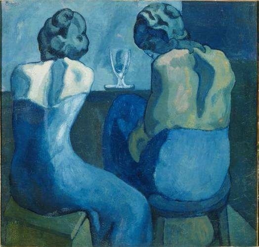 Pablo Picasso Deux femmes au bar, 1902 Huile sur toile, 80 x 91.5 cm Hiroshima Museum of Art, Hiroshima, Japon © Succession Picasso 2011 Pablo Picasso Deux femmes au bar, 1902 Huile sur toile, 80 x 91.5 cm Hiroshima Museum of Art, Hiroshima, Japon © Succession Picasso 2011