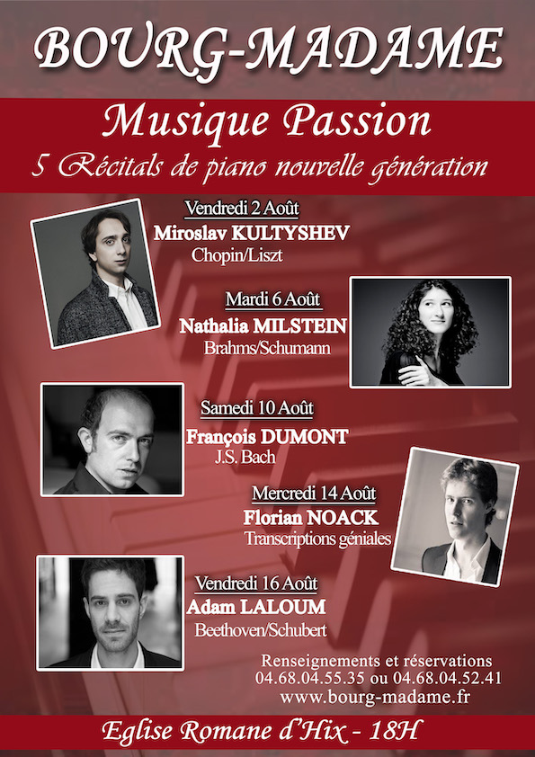 Bourg-Madame (66) Festival Musique Passion du 2 au 16 août 2019
