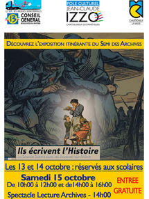 "Ils écrivent l'Histoire. La Grande Guerre dans les Bouches-du-Rhône." Exposition itinérante du Semi des Archives et lecture d'archives dans les Bouches-du-Rhône "Ils écrivent l'Histoire. La Grande Guerre dans les Bouches-du-Rhône." Exposition itinérante du Semi des Archives et lecture d'archives dans les Bouches-du-Rhône