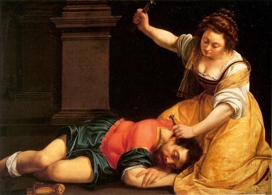 Artemisia Gentileschi, 1593 – 1656, Jael et Sisera