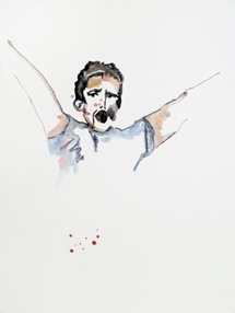 Rebecca Bournigault - Tunisie, 2011 - Aquarelle sur papier  142 x 106 cm Rebecca Bournigault - Tunisie, 2011 - Aquarelle sur papier  142 x 106 cm