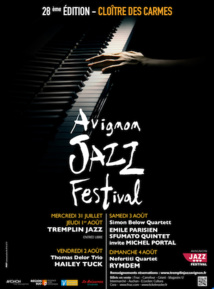 Avignon Jazz Festival au Cloître des Carmes du 31 juillet au 4 août 19 Avignon Jazz Festival au Cloître des Carmes du 31 juillet au 4 août 19