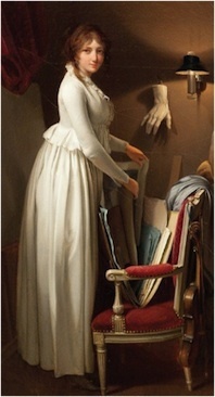 Boilly, La femme de l’artiste dans son atelier, vers 1795