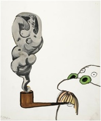 Tomi Ungerer, sans titre, dessin inédit, vers 1960. ©  Collection Musée Tomi Ungerer