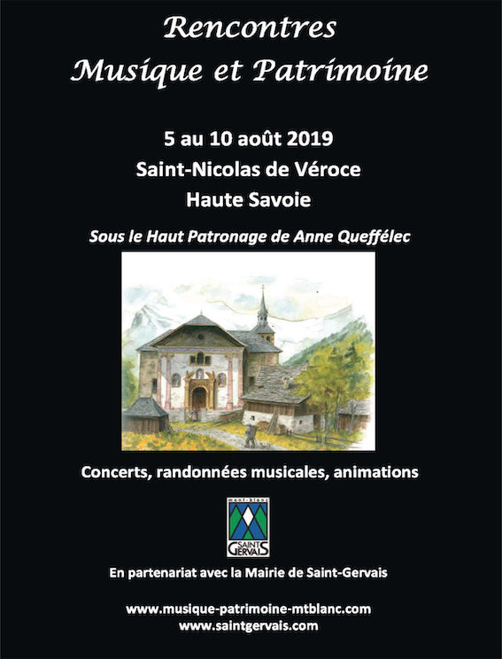 Saint-Nicolas de Véroce (74) - Festival Rencontres Musique et Patrimoine du 5 au 10 août 2019