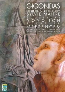 Gigondas (84), exposition de Sylvie Maitre, sculptrice, et Yoyo Ich, peintre, du 20 juin au 2 juillet à l'espace culturel