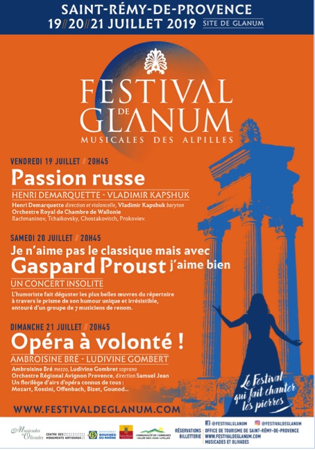 Festival de Glanum à St Rémy de Provence, 19, 20 et 21 juillet 19 : magique !