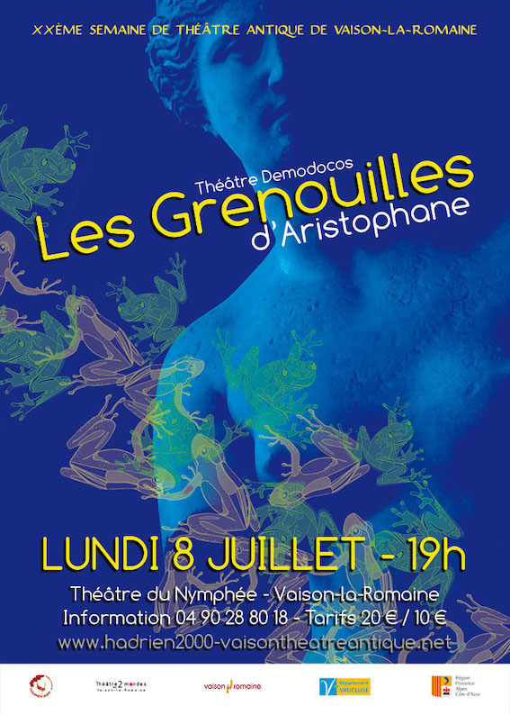 Vaison la Romaine - Festival de Théâtre Antique  2019 : Les Grenouilles de Aristophane (8 juillet) et Médée de Corneille (9 juillet)