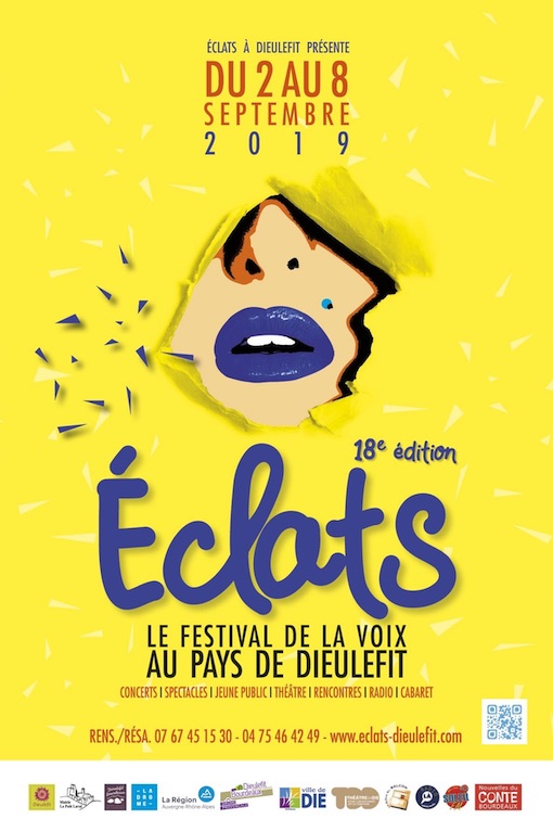 Eclats, festival de la voix au pays de Dieulefit du 2 au 8 septembre 2019 Eclats, festival de la voix au pays de Dieulefit du 2 au 8 septembre 2019