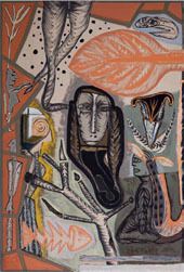 Gérard Drouillet, Sans titre, 1999 Tempera sur toile, 300 x 200 cm Collection particulière