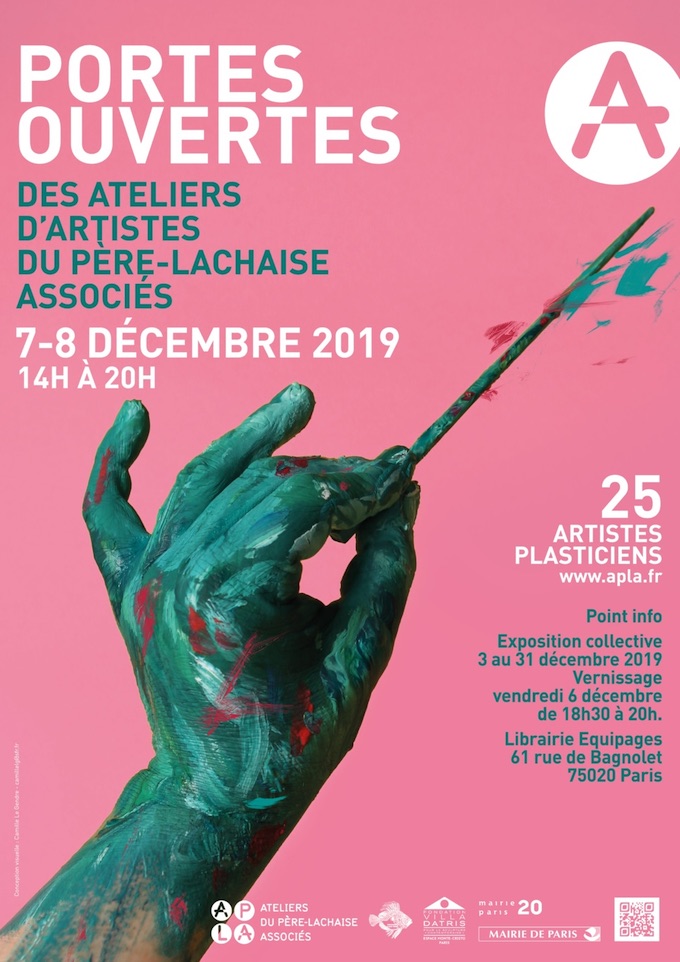 Portes ouvertes des Ateliers du Père Lachaise Associés, Paris, du 7 au 8/12/19