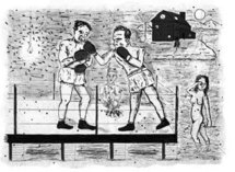 Eric CORNE, Nightmare, lithographie Eric CORNE, Nightmare, lithographie