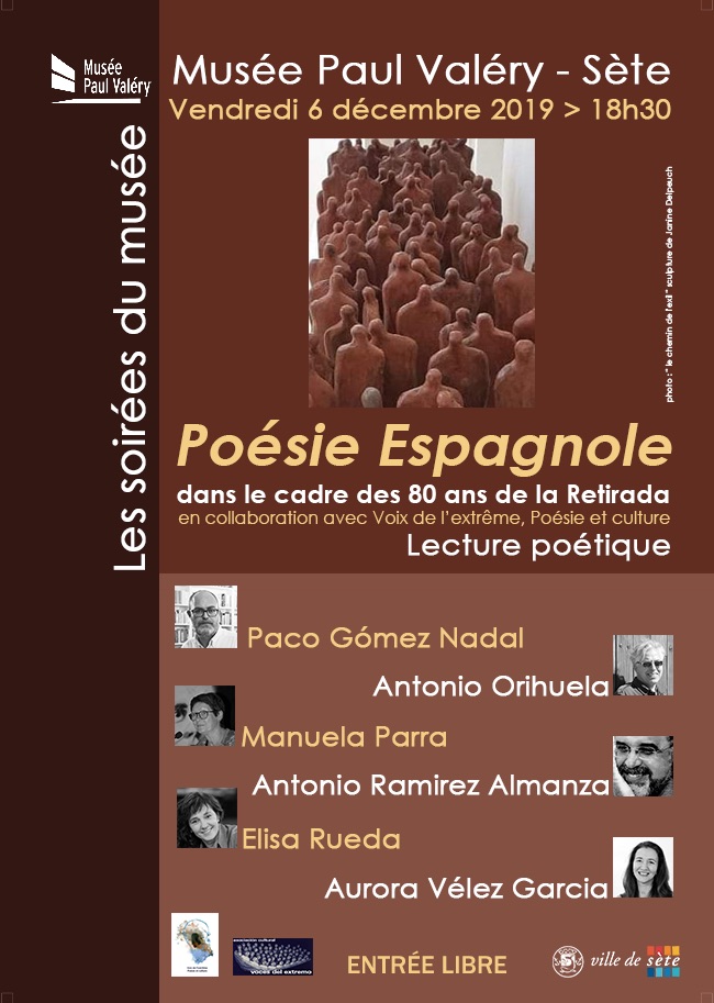 Musée Paul Valéry - Sète. Lecture poétique, Poésie Espagnole, vendredi 6 décembre à 18h30 