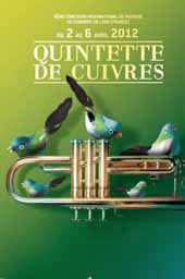 8ème concours international de musique de chambre de Lyon (CIMCL), quintette de cuivres, du 2 au 6 avril 2012