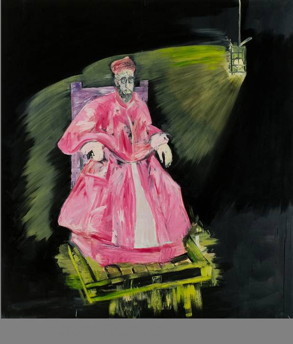 Louis-Cane, cardinal sur palette,-2011 © Adagp, Paris, 2012 Louis-Cane, cardinal sur palette,-2011 © Adagp, Paris, 2012