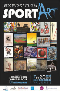 Sport'Art, exposition sur le thème du sport et de l'art, salle des Clercs, Valence, du 7 au 20 mai 2012