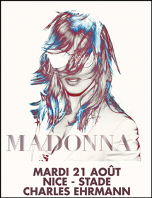 Madonna le 21 août à Nice