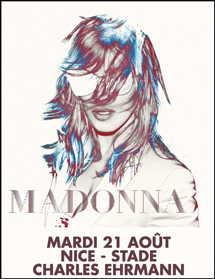 Madonna le 21 août à Nice Madonna le 21 août à Nice