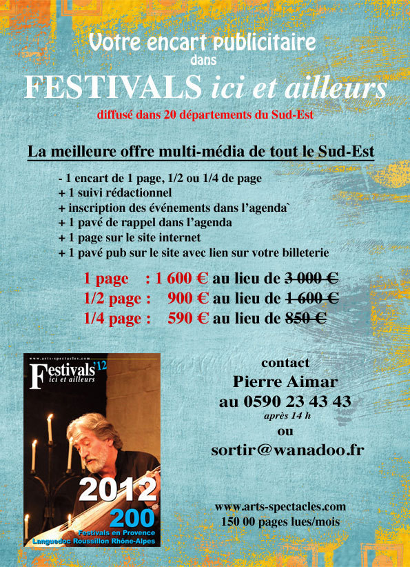 Festivals ici et ailleurs et couplage avec www.arts-spectacles.com