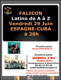 Festival Latino de A à Z , Falicon, le 29 Juin 2012