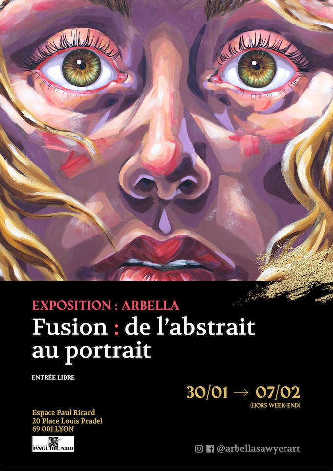 Exposition Arballa « Fusion : de l’abstrait au portrait », espace Paul Ricard, du 30 janvier au 7 février 2020 à Lyon Exposition Arballa « Fusion : de l’abstrait au portrait », espace Paul Ricard, du 30 janvier au 7 février 2020 à Lyon