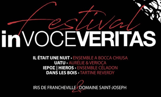 Festival In Voce Veritas 2020 du 26 au 29 mars 2020, à l'Iris de Francheville