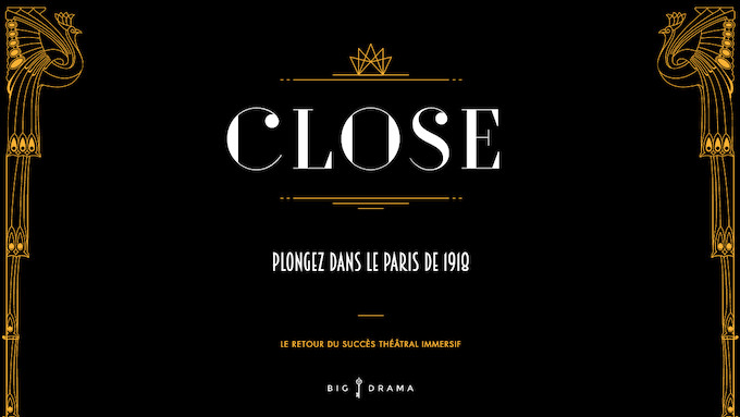 « Close », spectacle de théâtre immersif le 28 Janvier 2020 (Paris XI)