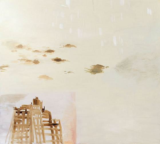 Emmanuelle Castellan, Berlin Jour, 2011, huile sur toile, 190 x 170 cm