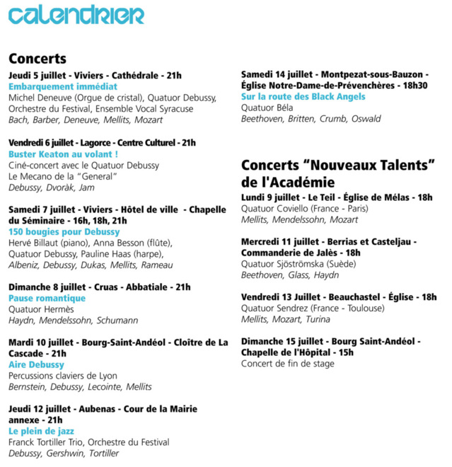 Festival Cordes en Ballade : Welcome America !, Ardèche, du 5 au 15 Juillet 2012 Festival Cordes en Ballade : Welcome America !, Ardèche, du 5 au 15 Juillet 2012