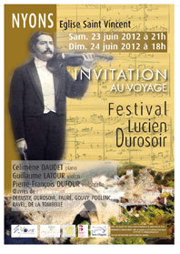Festival Lucien Durosoir, Nyons, Drôme, les 23 et 24 juin 2012 Festival Lucien Durosoir, Nyons, Drôme, les 23 et 24 juin 2012
