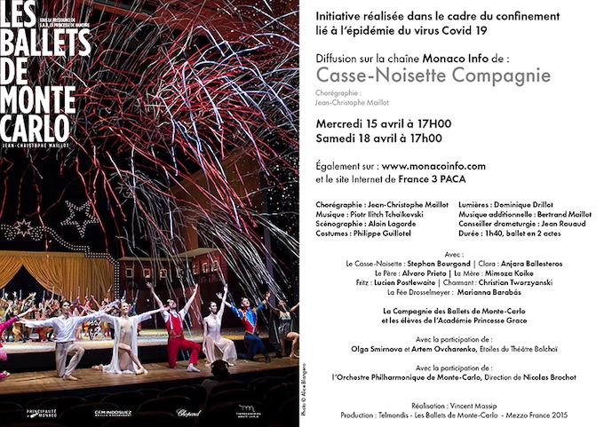 Diffusion exceptionnelle : Casse-Noisette Compagnie de J.C. Maillot avec Les Ballets de Monte-Carlo
