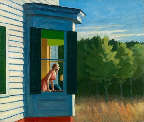 Hopper, Edward. Cape Cod Morning, 1950, huile sur toile. Smithsonian American Art Museum Hopper, Edward. Cape Cod Morning, 1950, huile sur toile. Smithsonian American Art Museum