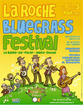 La Roche Bluegrass Festival,  La Roche sur Foron, du 1er au 5 août 2012, le plus grand festival de musique bluegrass en Europe