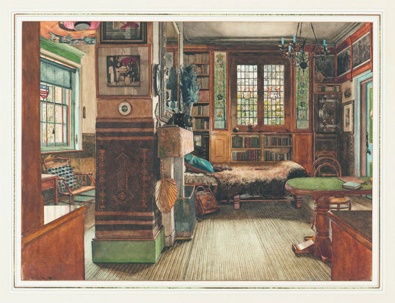 Anna Alma-Tadema (Angleterre, 1865-1943) La bibliothèque de sir Lawrence Alma-Tadema à Townshend House, Londres, 1884 © Cooper-Hewitt, National Design Museum, Smithsonian Institution, photo Matt Flynn