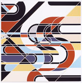 Sarah Morris, Niagara, 2010, peinture laque sur toile, 214 x 214 cm © Sarah Morris / White Cube. Photo : Christopher Burke, New York Sarah Morris, Niagara, 2010, peinture laque sur toile, 214 x 214 cm © Sarah Morris / White Cube. Photo : Christopher Burke, New York