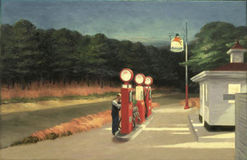 Edward Hopper, Gas 1940. Huile sur toile, 66,7 x 102,2 cm. New York, The Museum of Modern Art Mrs. Simon Guggenheim Fund, 1943 © 2012. Digital image, The Museum of Modern Art, New-York/Scala, Florence Edward Hopper, Gas 1940. Huile sur toile, 66,7 x 102,2 cm. New York, The Museum of Modern Art Mrs. Simon Guggenheim Fund, 1943 © 2012. Digital image, The Museum of Modern Art, New-York/Scala, Florence