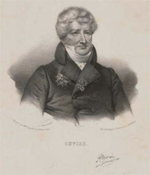 Georges Cuvier. Lithographie, XIXe siècle. © Bibliothèque centrale MNHN, Paris, 2012