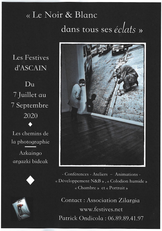 Ascain (64) - Photographie au Pays Basque : « Le Noir & Blanc dans tous ses éclats », du 7 juillet au 7 septembre 2020 Ascain (64) - Photographie au Pays Basque : « Le Noir & Blanc dans tous ses éclats », du 7 juillet au 7 septembre 2020