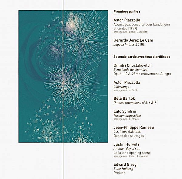 Étincelles - Pyrosymphonie, par l'Orchestre des Pays de Savoie le 22 juillet 2020 à Courchevel Étincelles - Pyrosymphonie, par l'Orchestre des Pays de Savoie le 22 juillet 2020 à Courchevel